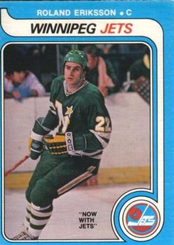 #350 Roland Eriksson - Winnipeg Jets - 1979-80 O-Pee-Chee Hockey