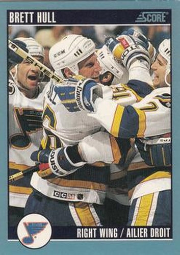 #350 Brett Hull - St. Louis Blues - 1992-93 Score Canadian Hockey