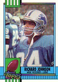 #350 Richard Johnson - Detroit Lions - 1990 Topps Football
