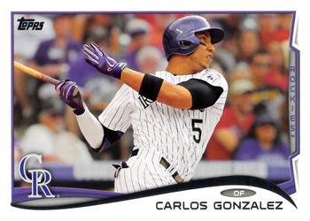 #350a Carlos Gonzalez - Colorado Rockies - 2014 Topps Baseball