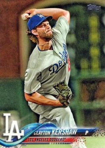 #350 Clayton Kershaw - Los Angeles Dodgers - 2018 Topps Baseball