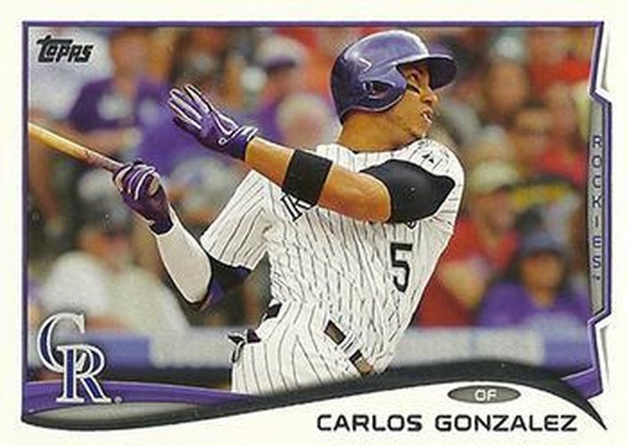 #350b Carlos Gonzalez - Colorado Rockies - 2014 Topps Baseball