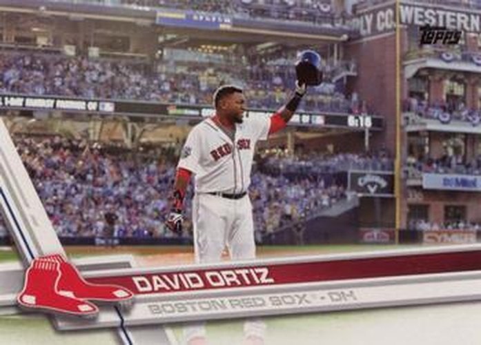 #350c David Ortiz - Boston Red Sox - 2017 Topps Baseball