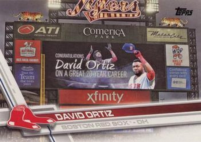 #350i David Ortiz - Boston Red Sox - 2017 Topps Baseball