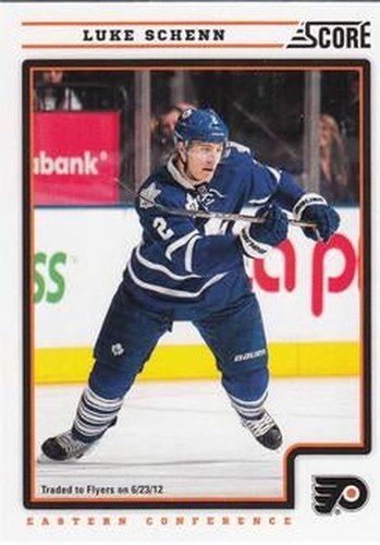 #351 Luke Schenn - Philadelphia Flyers - 2012-13 Score Hockey