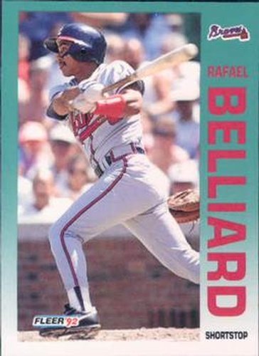 #351 Rafael Belliard - Atlanta Braves - 1992 Fleer Baseball