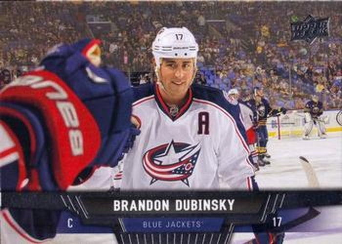 #351 Brandon Dubinsky - Columbus Blue Jackets - 2013-14 Upper Deck Hockey