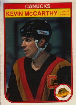 #351 Kevin McCarthy - Vancouver Canucks - 1982-83 O-Pee-Chee Hockey