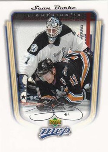 #351 Sean Burke - Tampa Bay Lightning - 2005-06 Upper Deck MVP Hockey