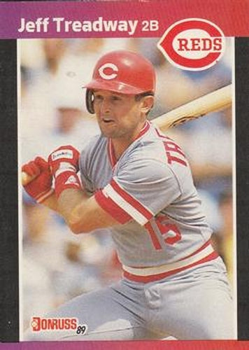 #351 Jeff Treadway - Cincinnati Reds - 1989 Donruss Baseball