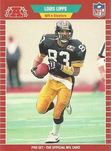 #351 Louis Lipps - Pittsburgh Steelers - 1989 Pro Set Football