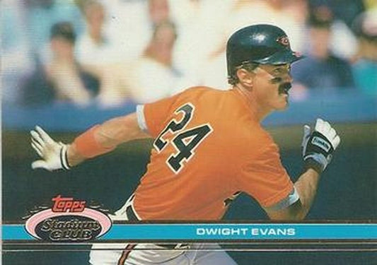 #351 Dwight Evans - Baltimore Orioles - 1991 Stadium Club Baseball