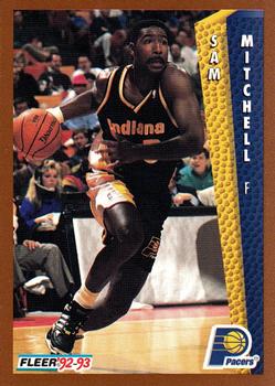 #351 Sam Mitchell - Indiana Pacers - 1992-93 Fleer Basketball