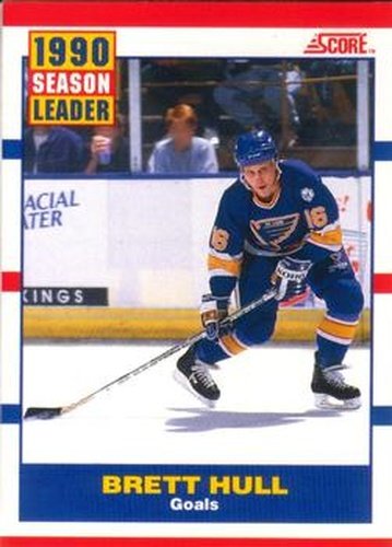#351 Brett Hull - St. Louis Blues - 1990-91 Score Canadian Hockey