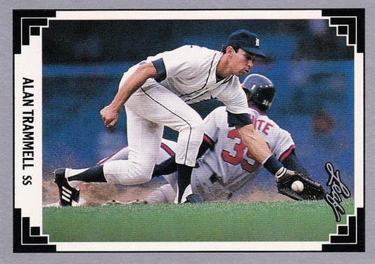 #351 Alan Trammell - Detroit Tigers - 1991 Leaf Baseball