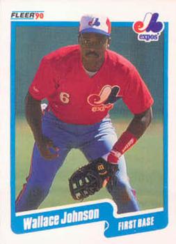 #351 Wallace Johnson - Montreal Expos - 1990 Fleer USA Baseball