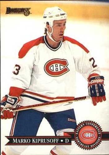 #351 Marko Kiprusoff - Montreal Canadiens - 1995-96 Donruss Hockey