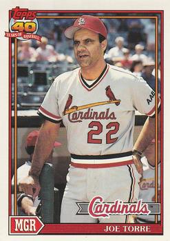 #351 Joe Torre - St. Louis Cardinals - 1991 O-Pee-Chee Baseball