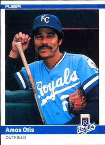 #351 Amos Otis - Kansas City Royals - 1984 Fleer Baseball