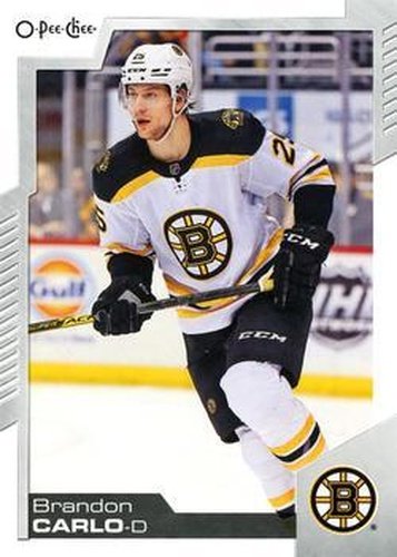 #351 Brandon Carlo - Boston Bruins - 2020-21 O-Pee-Chee Hockey