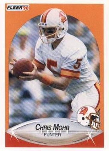 #351 Chris Mohr - Tampa Bay Buccaneers - 1990 Fleer Football