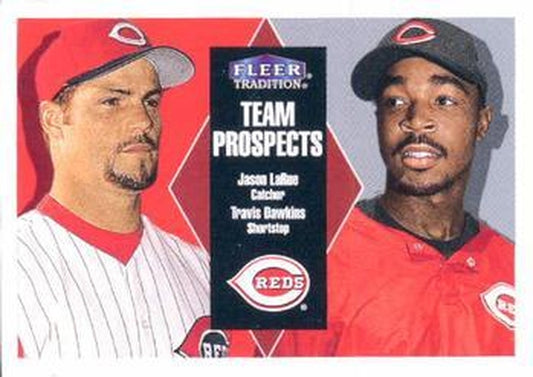 #351 Jason LaRue / Travis Dawkins - Cincinnati Reds - 2000 Fleer Tradition Baseball