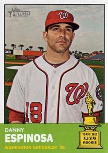 #351 Danny Espinosa - Washington Nationals - 2012 Topps Heritage Baseball