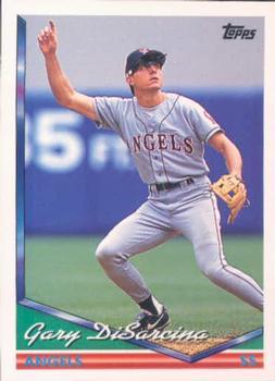 #351 Gary DiSarcina - California Angels - 1994 Topps Baseball
