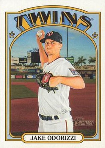 #351 Jake Odorizzi - Minnesota Twins - 2021 Topps Heritage Baseball