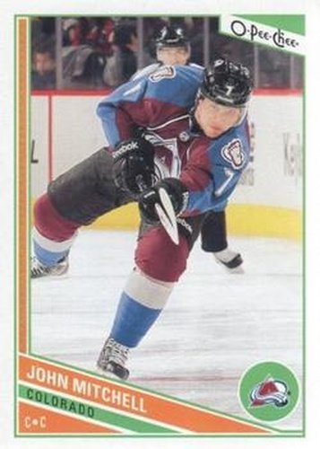 #351 John Mitchell - Colorado Avalanche - 2013-14 O-Pee-Chee Hockey