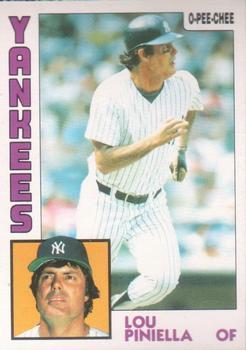#351 Lou Piniella - New York Yankees - 1984 O-Pee-Chee Baseball