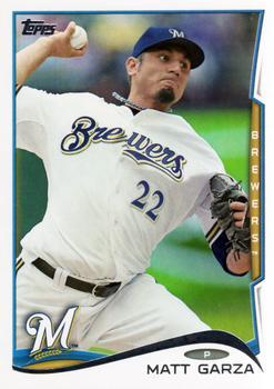 #351 Matt Garza - Milwaukee Brewers - 2014 Topps Baseball