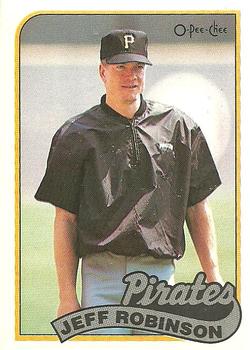 #351 Jeff Robinson - Pittsburgh Pirates - 1989 O-Pee-Chee Baseball