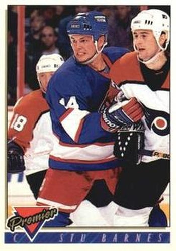 #351 Stu Barnes - Winnipeg Jets - 1993-94 Topps Premier Hockey