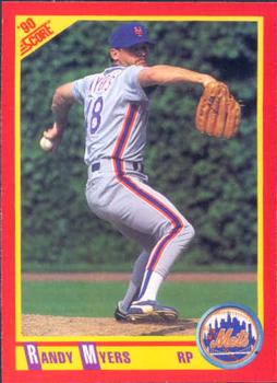 #351 Randy Myers - New York Mets - 1990 Score Baseball
