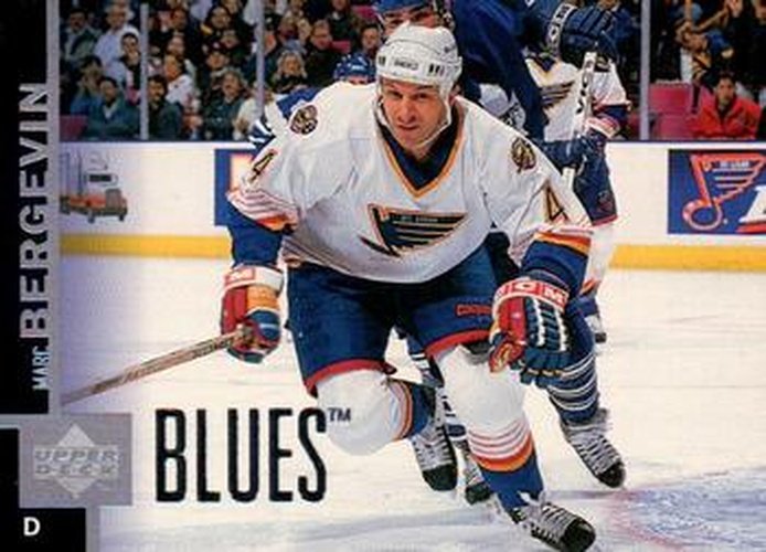 #351 Marc Bergevin - St. Louis Blues - 1997-98 Upper Deck Hockey