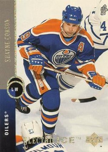 #351 Shayne Corson - Edmonton Oilers - 1994-95 Upper Deck Hockey - Electric Ice