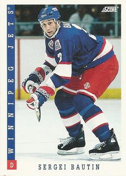 #351 Sergei Bautin - Winnipeg Jets - 1993-94 Score Canadian Hockey