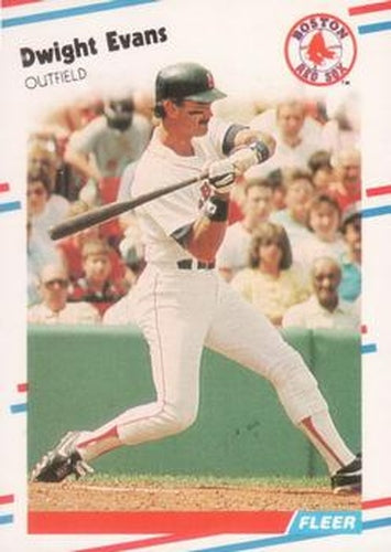 #351 Dwight Evans - Boston Red Sox - 1988 Fleer Baseball