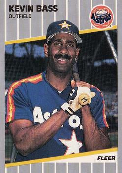 #351 Kevin Bass - Houston Astros - 1989 Fleer Baseball