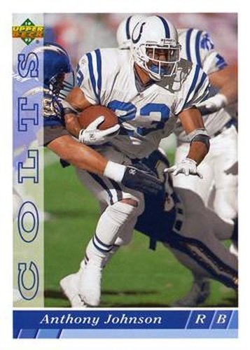 #351 Anthony Johnson - Indianapolis Colts - 1993 Upper Deck Football