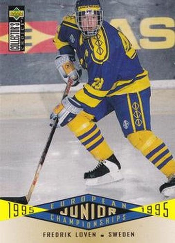 #351 Fredrik Loven - Sweden - 1995-96 Collector's Choice Hockey