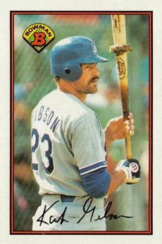 #351 Kirk Gibson - Los Angeles Dodgers - 1989 Bowman Baseball
