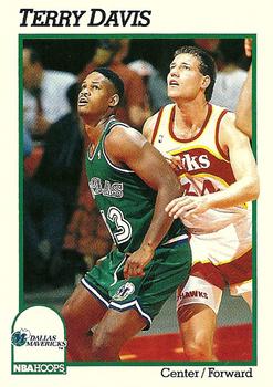 #352 Terry Davis - Dallas Mavericks - 1991-92 Hoops Basketball