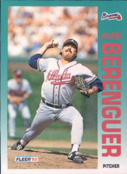 #352 Juan Berenguer - Atlanta Braves - 1992 Fleer Baseball
