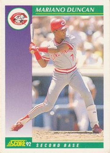 #352 Mariano Duncan - Cincinnati Reds - 1992 Score Baseball
