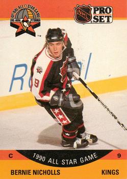 #352 Bernie Nicholls - Los Angeles Kings - 1990-91 Pro Set Hockey