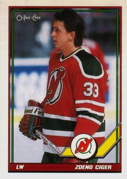 #352 Zdeno Ciger - New Jersey Devils - 1991-92 O-Pee-Chee Hockey