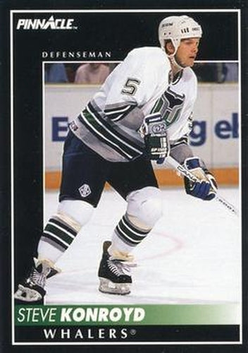#352 Steve Konroyd - Hartford Whalers - 1992-93 Pinnacle Canadian Hockey