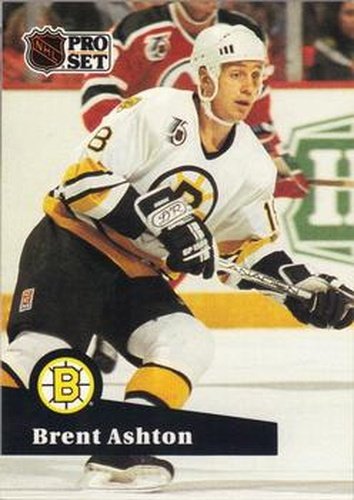 #352 Brent Ashton - 1991-92 Pro Set Hockey